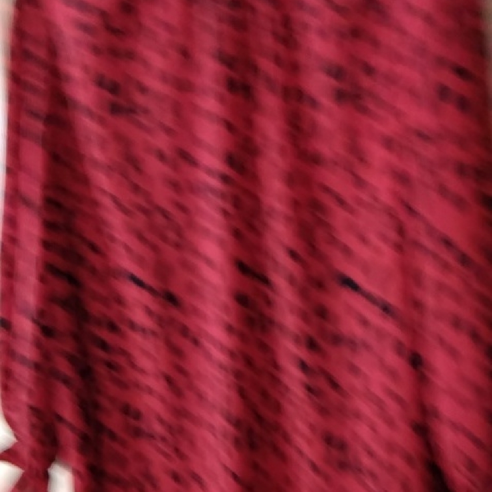 Red Black Leopard Print Long Sleeve Blouse - Picture 4 of 8